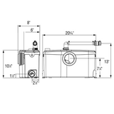 Saniflo SaniBest Pro Toilet with Grinder Pump