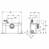 Saniflo Saniplus Toilet with Macerator Pump - 002